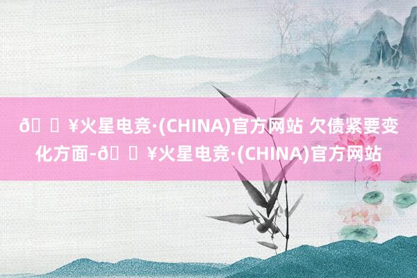 🔥火星电竞·(CHINA)官方网站 　　欠债紧要变化方面-🔥火星电竞·(CHINA)官方网站