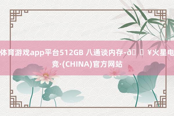体育游戏app平台512GB 八通谈内存-🔥火星电竞·(CHINA)官方网站