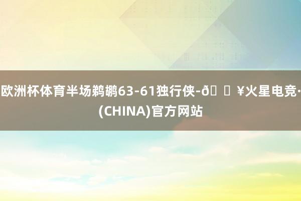欧洲杯体育半场鹈鹕63-61独行侠-🔥火星电竞·(CHINA)官方网站