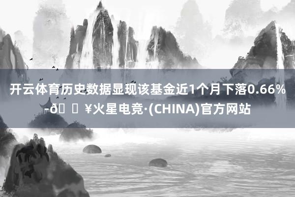 开云体育历史数据显现该基金近1个月下落0.66%-🔥火星电竞·(CHINA)官方网站