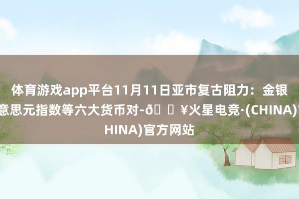 体育游戏app平台11月11日亚市复古阻力：金银原油+好意思元指数等六大货币对-🔥火星电竞·(CHINA)官方网站