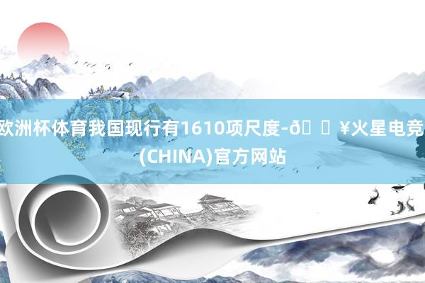 欧洲杯体育我国现行有1610项尺度-🔥火星电竞·(CHINA)官方网站