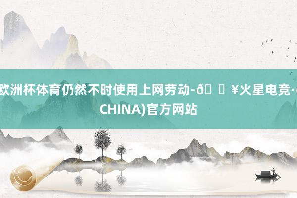 欧洲杯体育仍然不时使用上网劳动-🔥火星电竞·(CHINA)官方网站