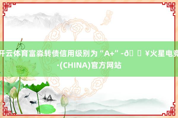开云体育富淼转债信用级别为“A+”-🔥火星电竞·(CHINA)官方网站