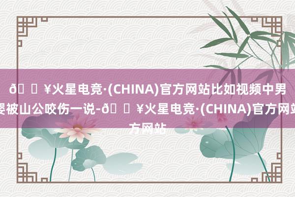 🔥火星电竞·(CHINA)官方网站比如视频中男婴被山公咬伤一说-🔥火星电竞·(CHINA)官方网站