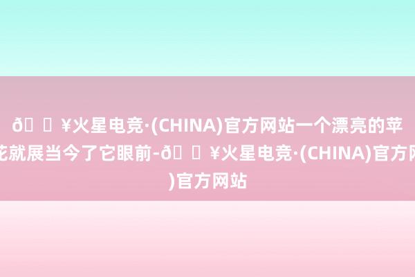🔥火星电竞·(CHINA)官方网站一个漂亮的苹果花就展当今了它眼前-🔥火星电竞·(CHINA)官方网站