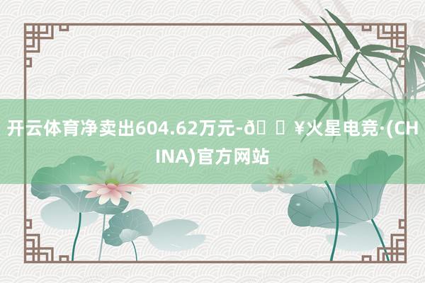 开云体育净卖出604.62万元-🔥火星电竞·(CHINA)官方网站
